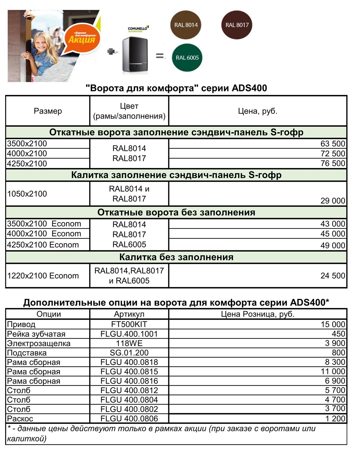 Акция ADS400 1